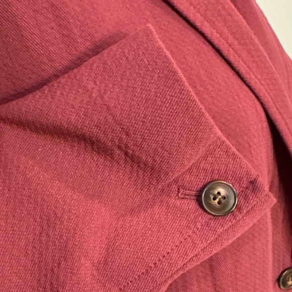 Madewell Burgundy Double-Breasted Blazer - Picture 5 of 9